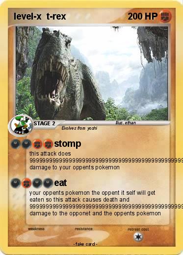 Pokemon level-x  t-rex