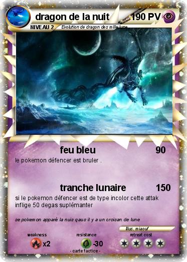 Pokemon dragon de la nuit