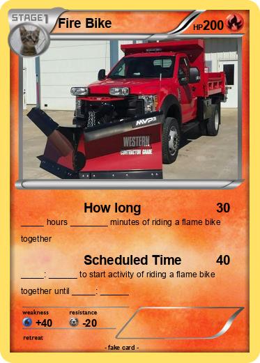 Pokemon Fire Bike