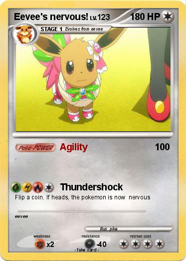 Pokemon Eevee's nervous!