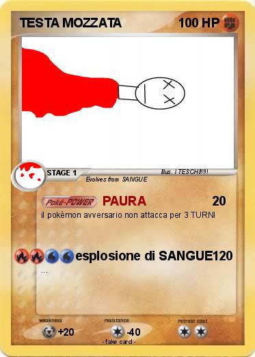 Pokemon TESTA MOZZATA