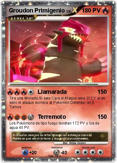 Pokemon Groudon Primigenio