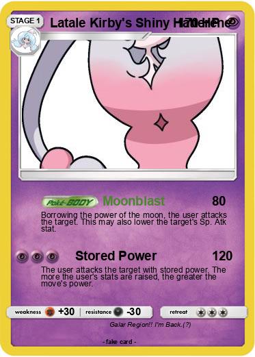 Pokemon Latale Kirby's Shiny Hatterene