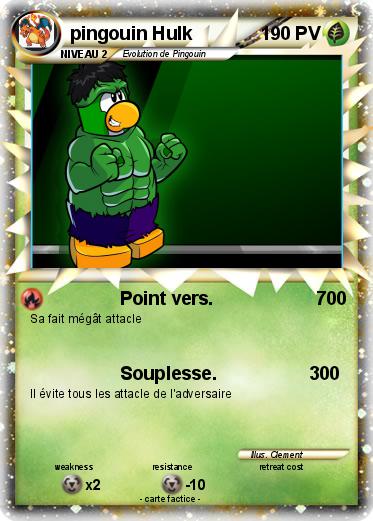 Pokemon pingouin Hulk