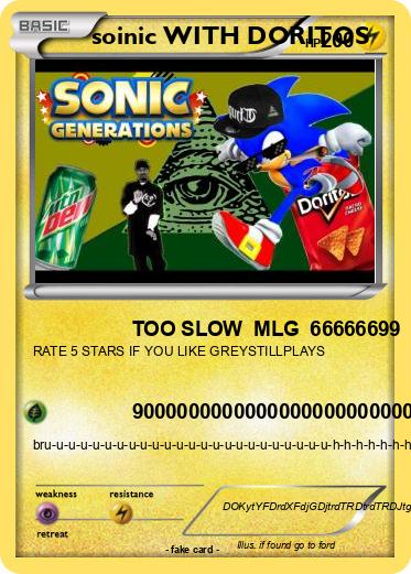 Pokemon soinic WITH DORITOS      90000