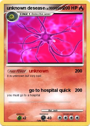Pokemon unknown desease