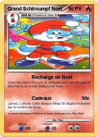 Pokemon Grand Schtroumpf Noel