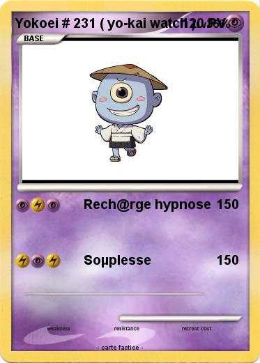 Pokemon Yokoei # 231 ( yo-kai watch )