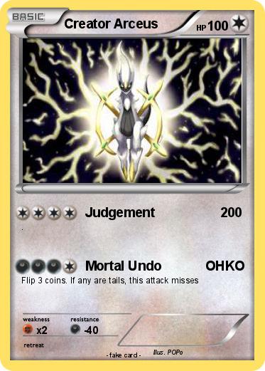 Pokemon Creator Arceus