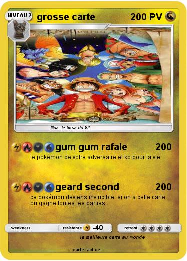 Pokemon grosse carte