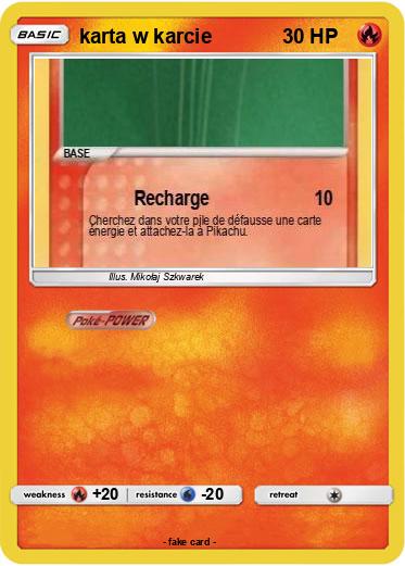 Pokemon karta w karcie