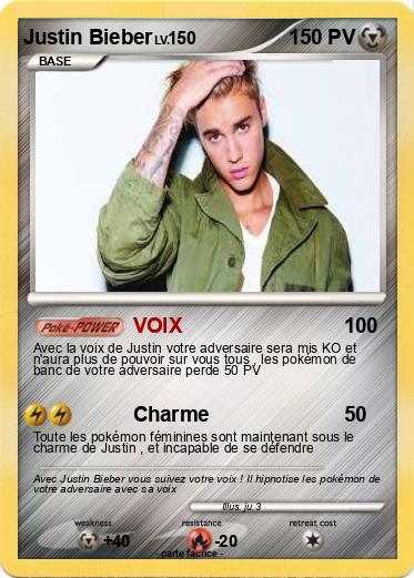Pokemon Justin Bieber