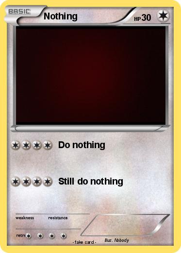 Pokemon Nothing