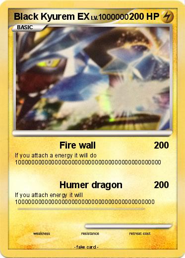 Pokemon Black Kyurem EX