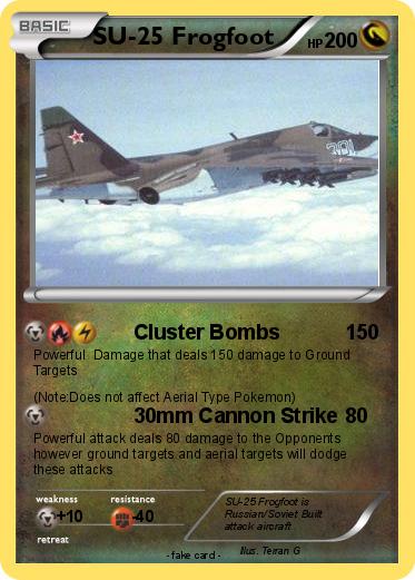 Pokemon SU-25 Frogfoot
