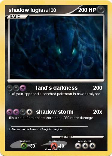 Pokemon shadow lugia