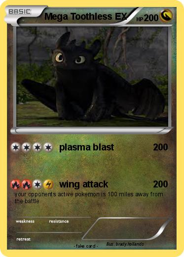 Pokemon Mega Toothless EX