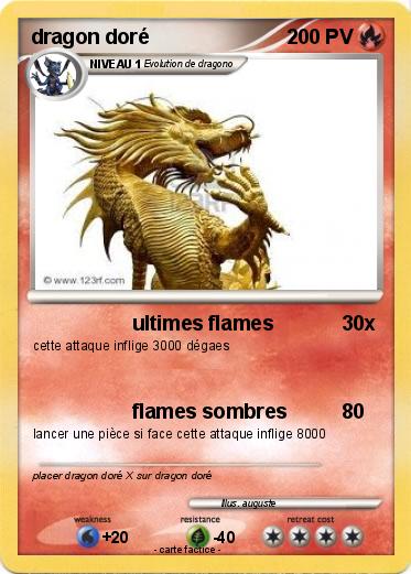 Pokemon dragon doré