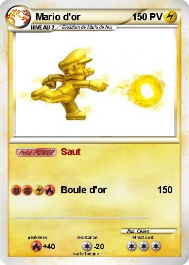 Pokemon Mario d'or