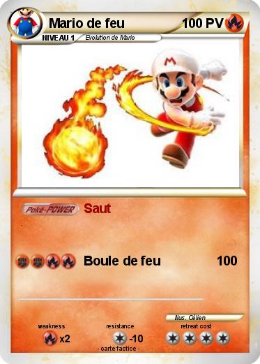 Pokemon Mario de feu