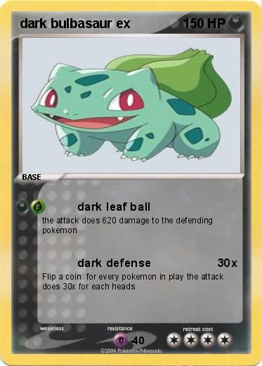Pokemon dark bulbasaur ex 