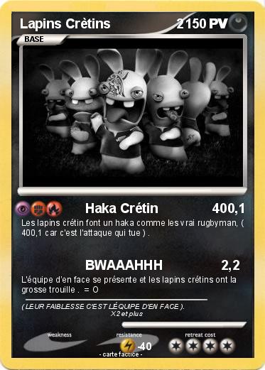 Pokemon Lapins Crètins                  2       PV