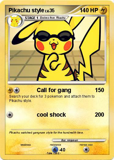 Pokemon Pikachu style
