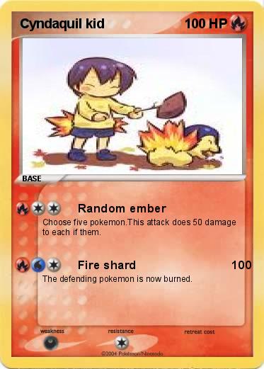 Pokemon Cyndaquil kid
