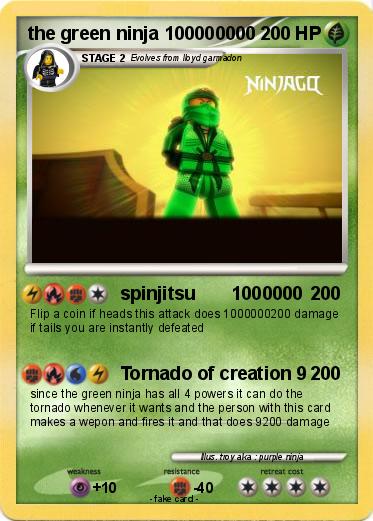 Pokemon the green ninja 100000000