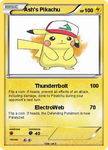 Pokemon Ash's Pikachu