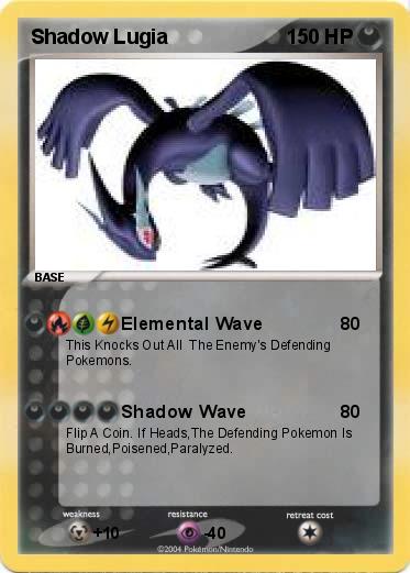 Pokemon Shadow Lugia
