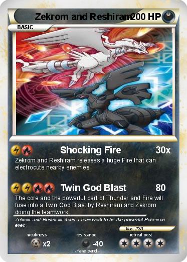Pokemon Zekrom and Reshiram