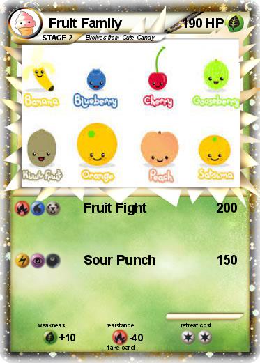Pokemon Fruit Family