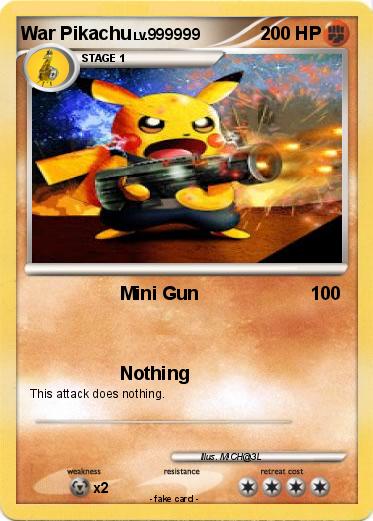 Pokemon War Pikachu
