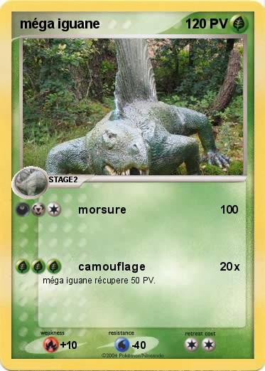 Pokemon méga iguane