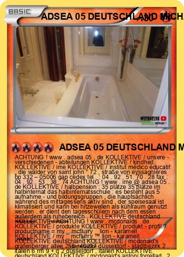 Pokemon ADSEA 05 DEUTSCHLAND MICHAELVA DEUTSCHLAND IME DEUTSCHLAND