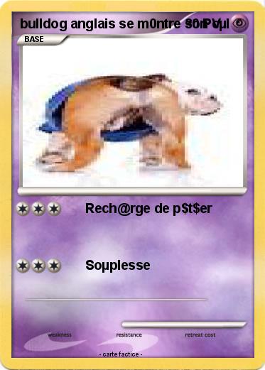 Pokemon bulldog anglais se m0ntre son cµl