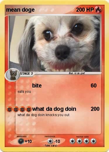 Pokemon mean doge