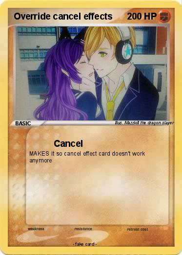 Pokemon Override cancel effects