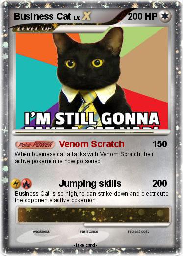 Pokemon Business Cat