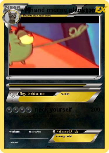 Pokemon hand meme plankton