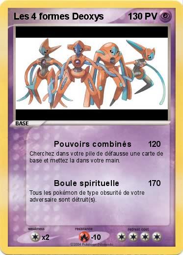 Pokemon Les 4 formes Deoxys