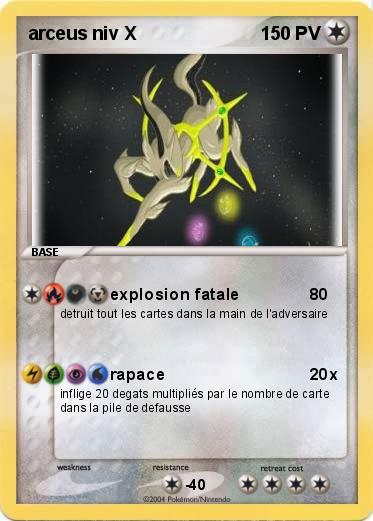 Pokemon arceus niv X