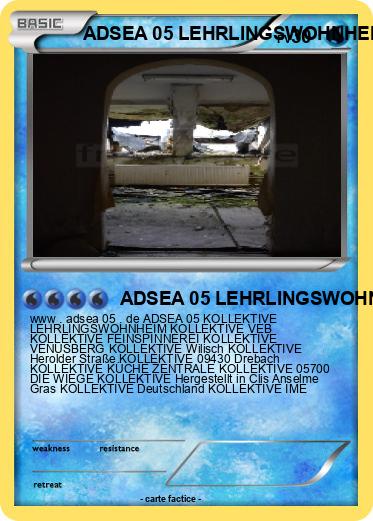 Pokemon ADSEA 05 LEHRLINGSWOHNHEIM IME