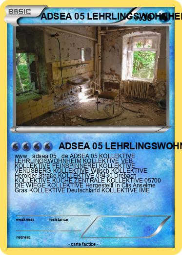 Pokemon ADSEA 05 LEHRLINGSWOHNHEIM IME