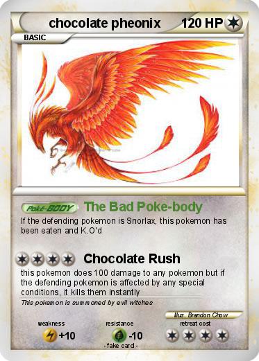 Pokemon chocolate pheonix