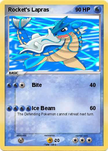 Pokemon Rocket's Lapras