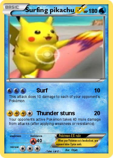 Pokemon Surfing pikachu