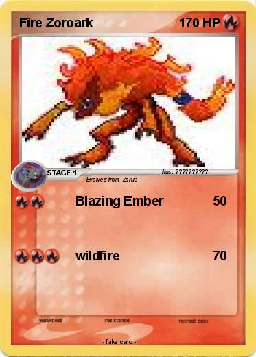 Pokemon Fire Zoroark
