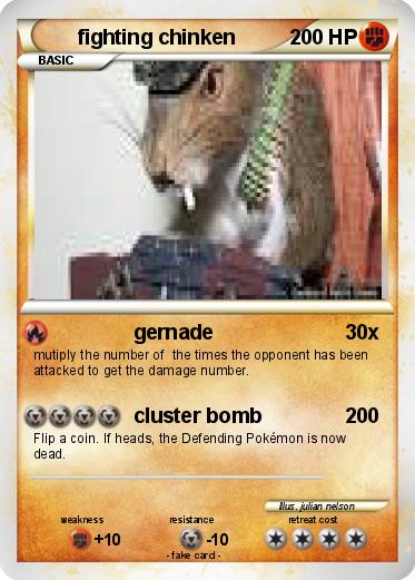 Pokemon fighting chinken